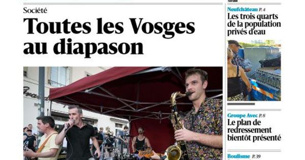 Vosges. Découvrez la Une de votre quotidien du dimanche 22 juin