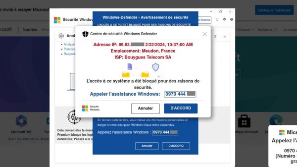 Écran bleu, ordinateur bloqué... Comment se protéger face aux arnaques au faux support technique