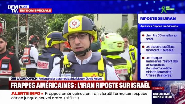 Frappes iraniennes sur Israël: un missile a touché un complexe résidentiel israélien