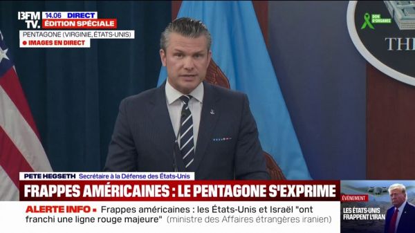 Frappes américaines en Iran: pour Pete Hegseth, secrétaire à la Défense des États-Unis, "c'est une opération historique"