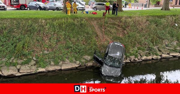 Ath : Après une mauvaise manoeuvre, un véhicule tombe dans la Dendre