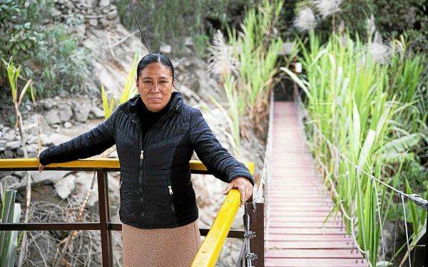 Au cœur du désert urbain de Lima, l'oasis verte d'une femme des Andes