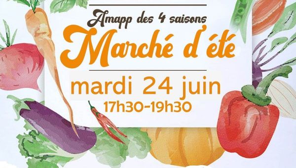 Melleroy en fête avec l'AMAPP des 4 saisons : Marché d'été et produits locaux au rendez-vous demain mardi 24 juin.