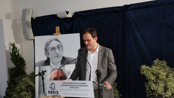 Discours du président du Crif lors de l'inauguration d'une plaque en hommage à Théo Klein, ancien président du Crif