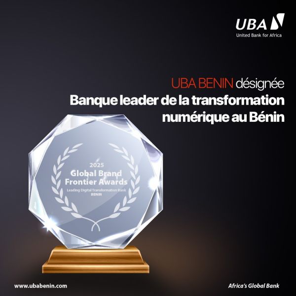 Distinction: UBA BENIN désignée « Banque leader de la transformation digitale au Bénin »