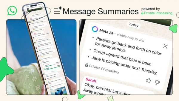 WhatsApp ajoute les résumés par IA pour les conversations