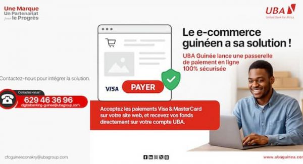 UBA Guinée révolutionne le commerce en ligne avec une nouvelle plateforme de collecte de fonds : Une passerelle de paiement sécurisée pour les e-commerçants