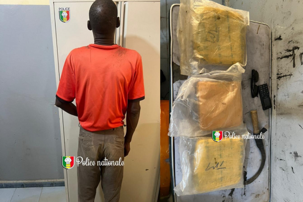 Trafic international de chanvre indien : un individu interpellé à Ndiatène en possession de plus de 2 kg de chanvre indien