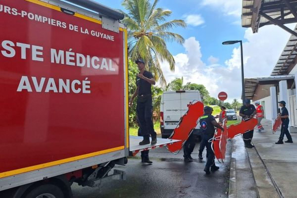 Un exercice de situation sanitaire exceptionnel en cours à Kourou