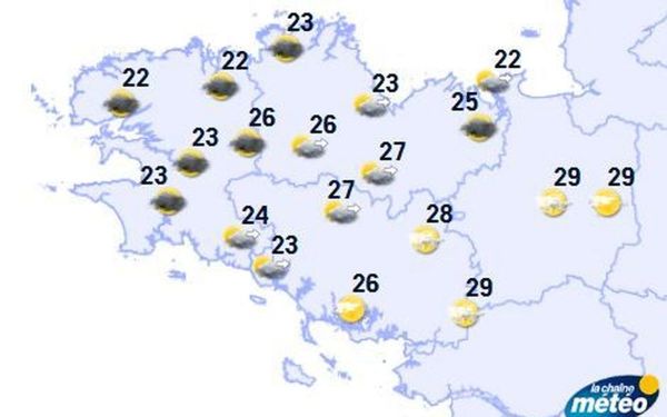 Météo : jusqu'à 29 °C ce samedi en Bretagne