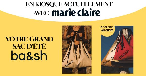 Exclusif ! En kiosque avec Marie Claire : le grand sac d'été ba&sh