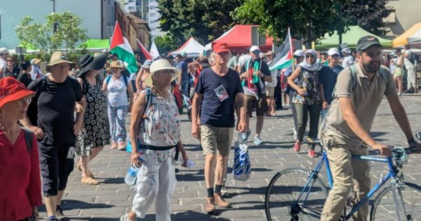 Métropole dijonnaise. « Marcher pour Gaza ? C'est un devoir d'humanité » : des centaines de manifestants rejoignent le jardin Darcy