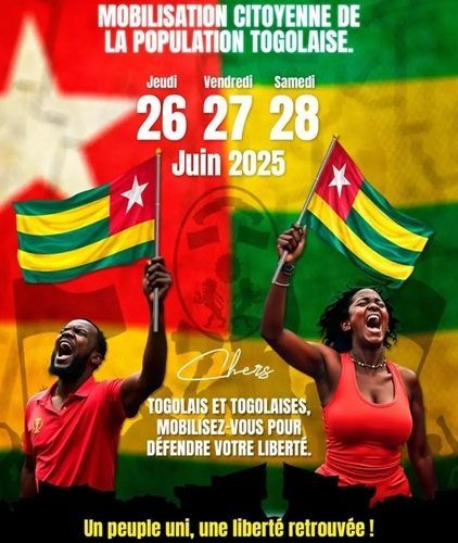 Togo: « Nous soutenons les manifestations des 26, 27 et 28 juin pour que le Togo puisse enfin respirer », TPAMC