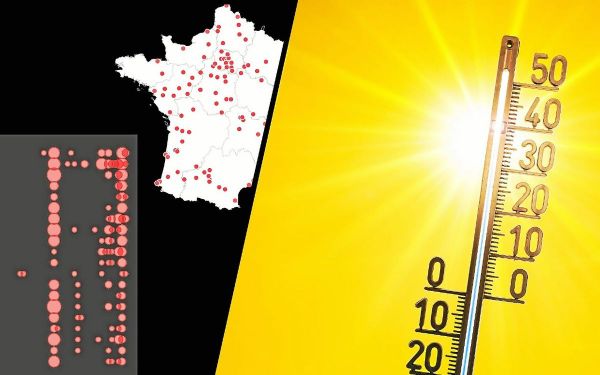 « 40 °C en juin, on ne le mesure pas depuis très longtemps » : visualisez comment ce seuil est franchi plus tôt et plus souvent