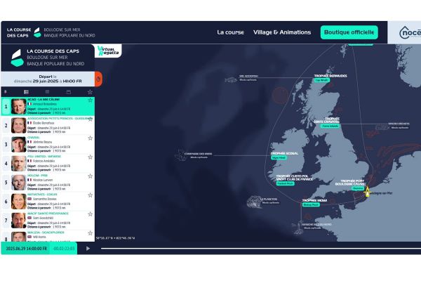 Cartographie et Classement en direct de la Route des Caps