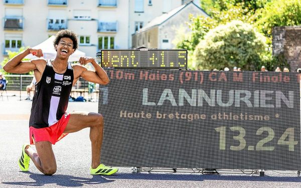 Maël-Bephassou Lannurien, nouveau recordman de Bretagne cadet du 110 m haies et troisième meilleur performeur mondial de la saison