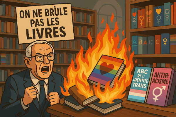 Livres de médiathèque brûlés à Lanester : entre imbécillité incendiaire et censure feutrée [L’Agora]