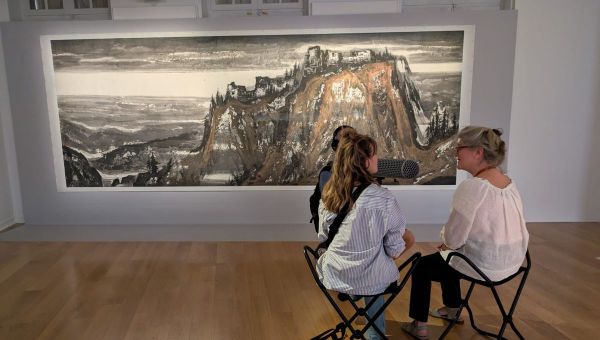 Un peintre chinois tombe amoureux du Château de Montségur, un tableau à voir au Musée Paul Dupuy à Toulouse