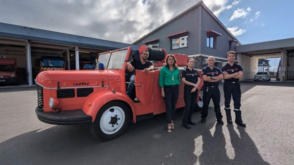 Le Laffly, premier engin motorisé de lutte contre les incendies de l'île, inscrit au titre des monuments historiques