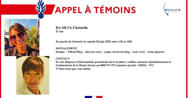 Haute-Savoie. Disparition inquiétante de Christelle, 47 ans, à Scionzier : les recherches se poursuivent