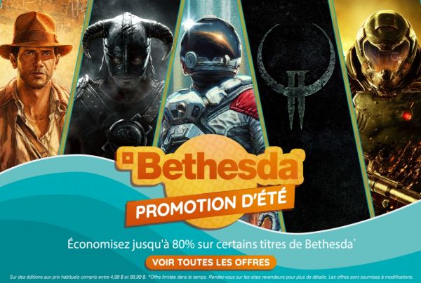Bethesda lance ses promos d’été ! Indy à -20% !