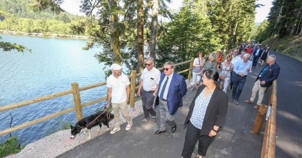 Vosges. Xonrupt-Longemer : la voie cyclable autour du lac livrée