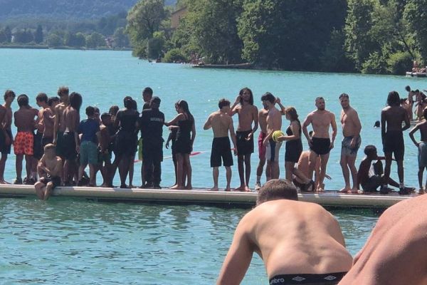 Canicule : les rives du lac de Nantua victimes d'un tsunami venu de Lyon et des alentours