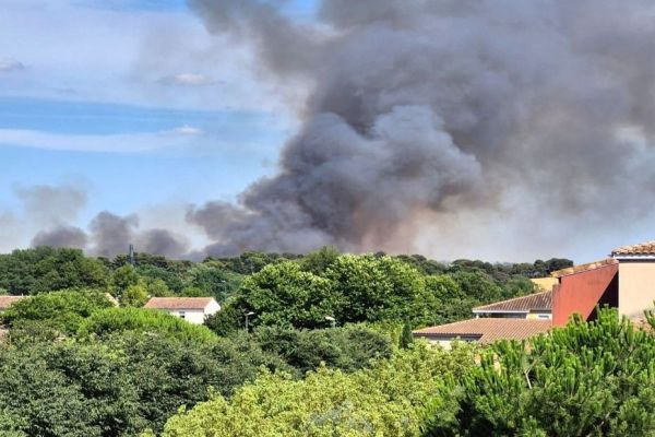 Incendie dans l'Aude : 103 pompiers luttent contre un nouveau feu aux portes de Carcassonne, 40 hectares brûlés et 10 personnes évacuées