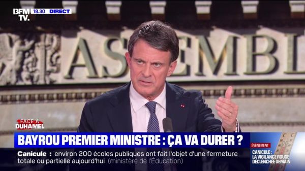 Motion de censure: "La situation politique, elle est impossible depuis la dissolution", estime Manuel Valls
