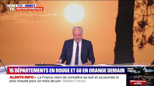 Édition spéciale - Canicule : 16 départements en vigilance rouge demain - 30/06