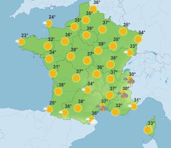 Canicule : pourquoi les températures seront encore plus élevées que celles des cartes météo ?