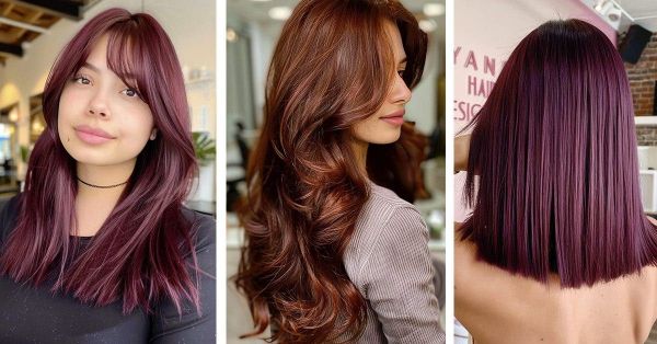 Cheveux rouge foncé : nuances, conseils et entretien