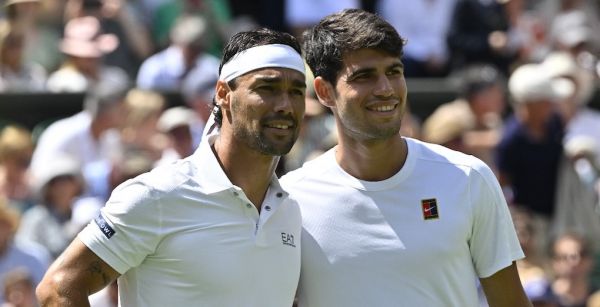 La demande spéciale de Fabio Fognini à Alcaraz après leur rencontre : « Carlos, je veux ton maillot pour mon fils, Federico »