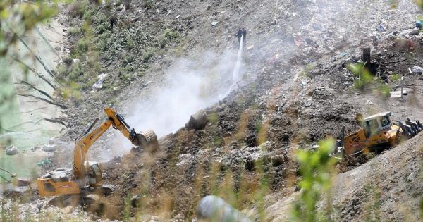 Retzwiller. Incendie sur le site de stockage de déchets : une batterie au lithium probablement en cause