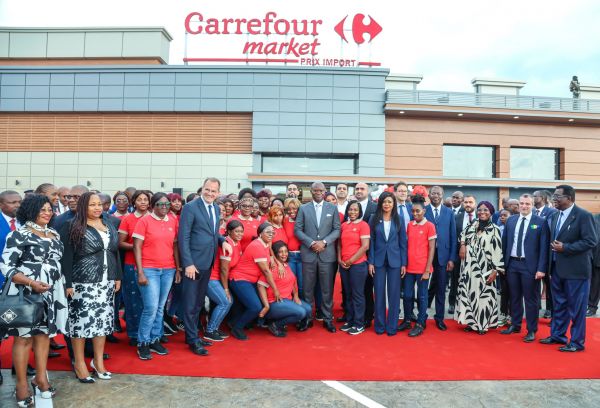 Ouverture du supermarché Prix Import Carrefour Market de Ntoum