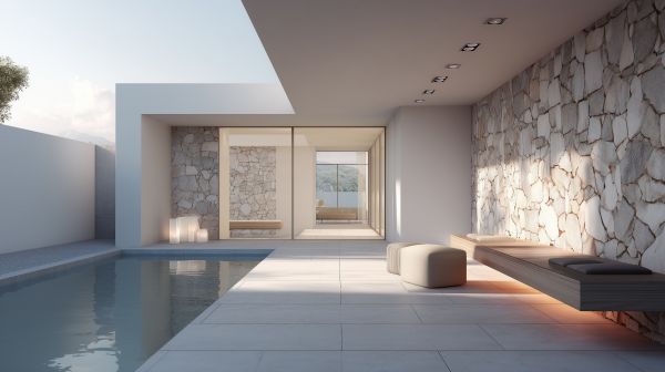 Spa de nage californien : guide d'installation et d'aménagement pour une piscine d'entraînement aux accents rétro