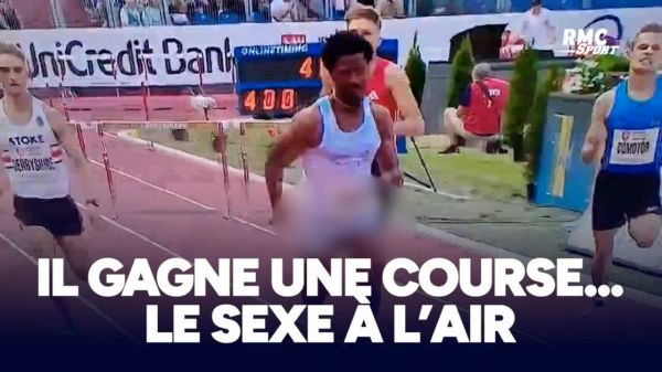 Un athlète américain court un 400m haies... le sexe à l'air