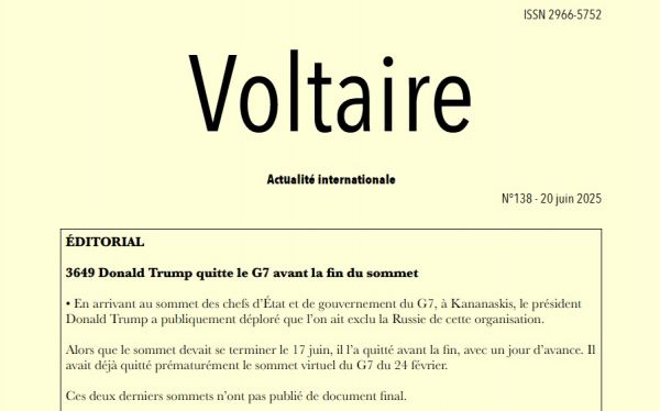 Voltaire, actualité internationale, n°139