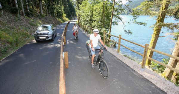 Photos. À quoi ressemble la nouvelle piste cyclable du lac de Longemer ?