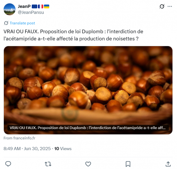 PPL Duplomb-Ménonville : ça va bien, là, France Info ?