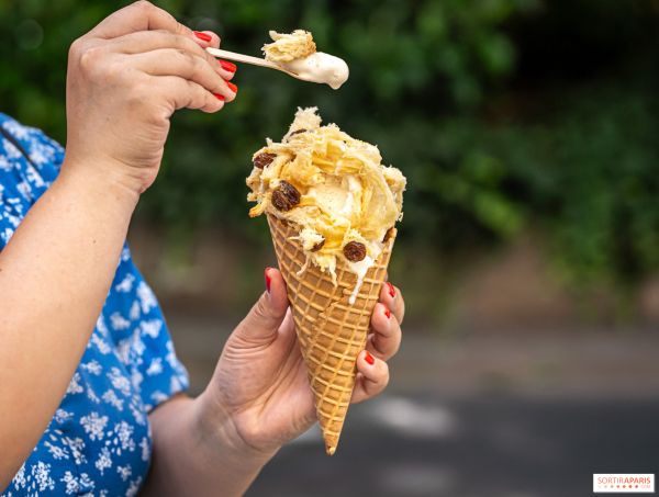 Insolite, la glace panettone de Christophe Louie à découvrir l'été à Paris