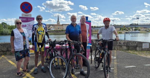 Saint-Jean-de-Losne. À 69 ans, de Lyon au Luxembourg à vélo pour sensibiliser au don d'organes