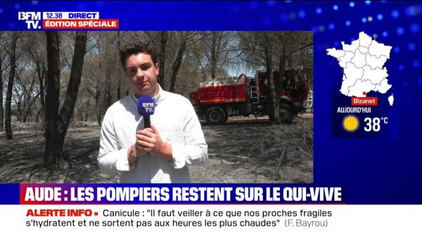 Après l'incendie dans l'Aude, les pompiers restent sur le qui-vive à cause des températures élevées