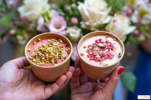 Nina Métayer installe son chariot à glace chez Maison Colbert