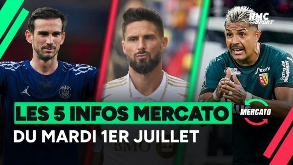 Giroud, Ruiz, Medina... Les 5 infos mercato du mardi 1er Juillet à la mi-journée
