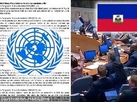 Haïti - Sécurité : Critères d'inscription sur la liste des sanctions de l'ONU