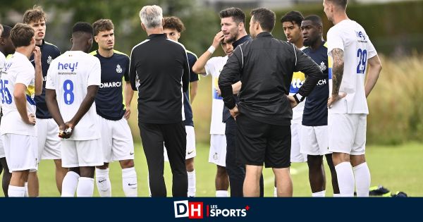 Adem Zorgane en attraction du premier match amical de l'Union Saint-Gilloise contre Rochefort