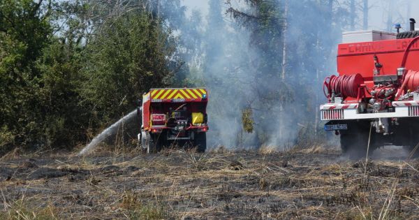 Baudonvilliers. Un important feu d'herbes sèches à la limite de la Meuse et de la Haute-Marne