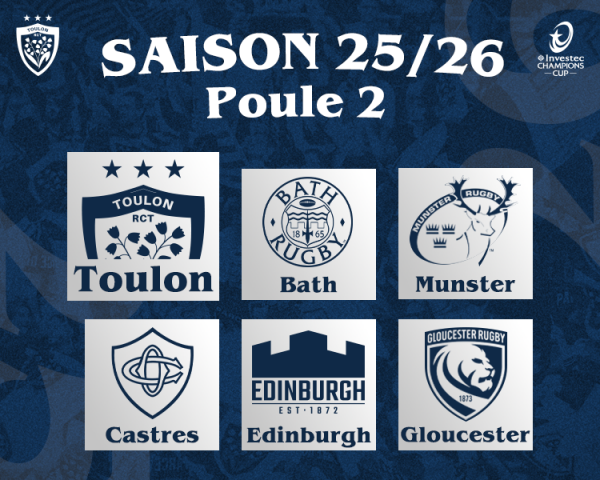 Investec Champions Cup : la poule de nos Rouge & Noir !