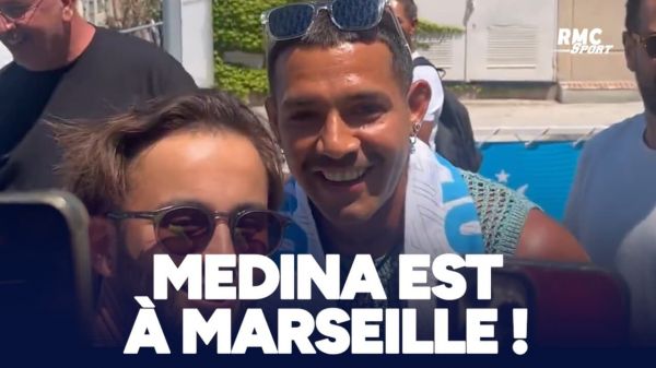 "Les plus grands supporters de France", "Gagner des titres"... les premiers mots de Medina lors de son arrivée à Marseille